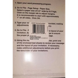 Creative Expressions Snowflake Imprint Invitations/st