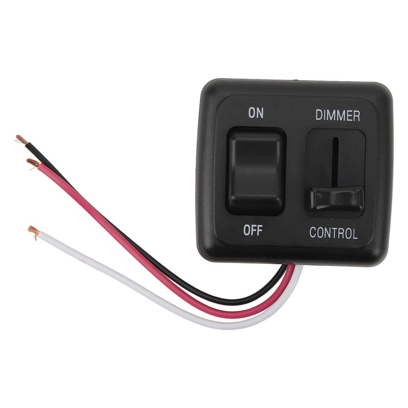 12 Volt DC Dimmer Switch, Black Toggle Dimmer Switch 9V