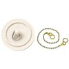 Merriway BH03433 38mm (1.1/2 inch) White Basin Plug Stopper with