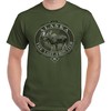 Alaska AK Rugged Mountain Moose Graphic T Shirt Men or