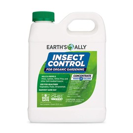 Earth's Ally Insect Control Concentrate for Plants 32 oz | Safe Outdoor & Indoor Plant Insecticide, Spider Mite, Aphid & Mealybug Killer - for Organic Garden & Household Plants
