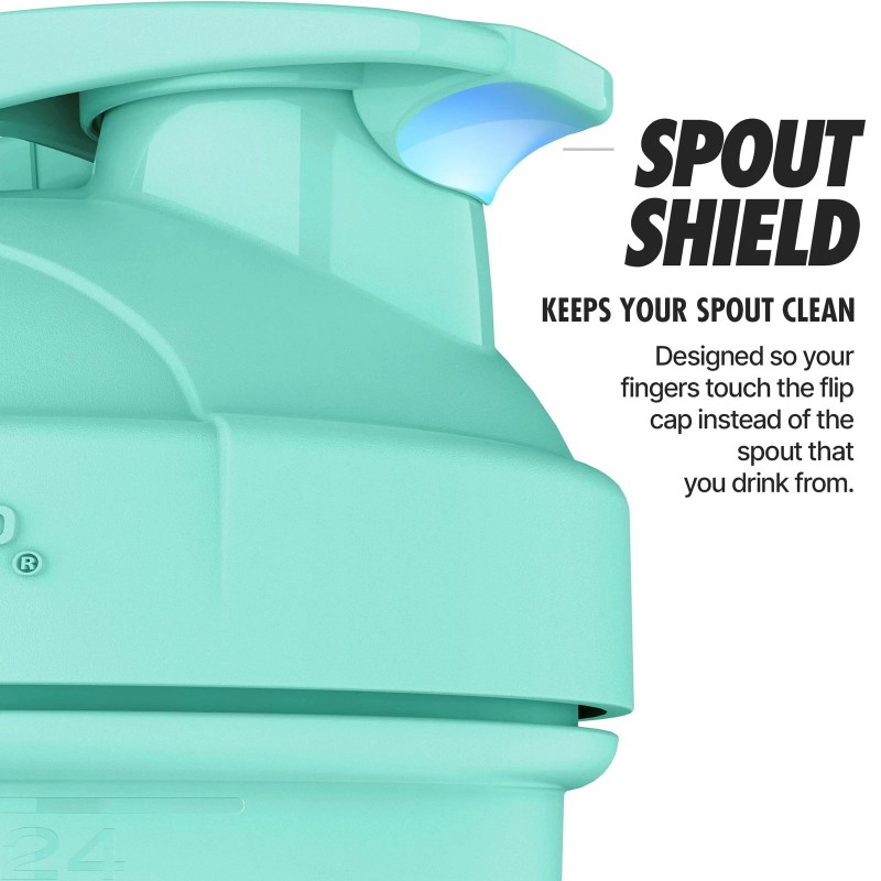 ProFlow [2 Pack] 28 oz Shaker Bottles for Protein Shakes,