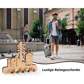 Giftota Wooden Travel Gift Voucher Gift Box Creative Birthday Gift Christmas Money Gift