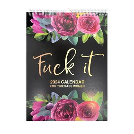 1 Piece of 2024 Women's Calendar, Tired Women's Calendar, Humorous Planner, Creative Accessories, Suitable for Interesting and Novel Gifts for Women