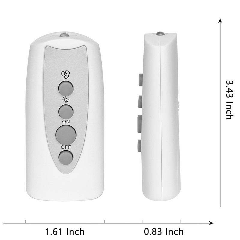 Khotilong Replacement Remote for Ceiling Fan,Compatible with Bell+Howell Fan Light.(1Pack)