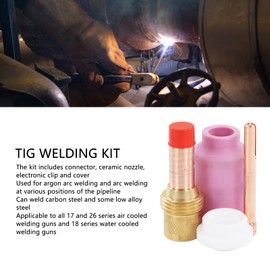 QANYEGN TIG Welding Torch Consumables Kit, TIG Welding Accessory, Welding Torch Collet Nozzle for Industrial Accessories