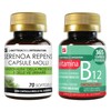Set di integratori Serenoa Repens 70 Softgels e Vitamina B12