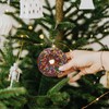 velumair Chocolate Donut with Sprinkles Christmas Ornaments 2024 Ceramics Ornaments