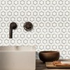 STICKGOO 10 Sheets Peel and Stick Backsplash, White PVC Mixed