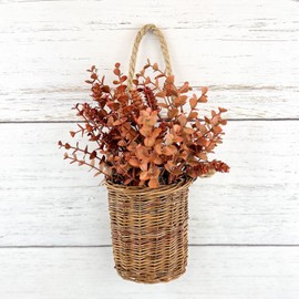 Unbranded Orange Eucalyptus and Hops Pick / Spray 12" High Autumn Fall Floral