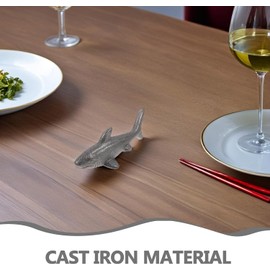Amosfun Utensilios de Cocina Suplemento de Hierro Natural de Hierro Fundido en Forma de Pescado 4piezas para Vegetarianos y Deportistas