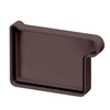 Inefa Gutter End NW 68, Right Color Plastic Rain Gutter