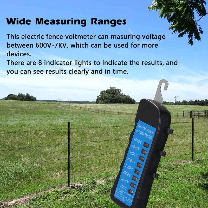 MLD-002 600V-7KV Fence Tester Home Garden Horse Livestock Electric Fence