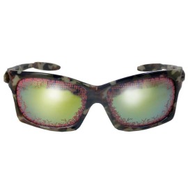 Billy Bob Camo Sunglasses Polycarbonate Lenses Bloodshot Eyeball Funny