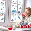 JarThenaAMCS Winter Thick Gel Clings Christmas Snowman Penguin Window Gel