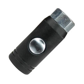 Tru-Flate 13-239 Black Air Line Safety Coupler (1/4" 'I/M Design & T Style' x 1/4" Female Npt)