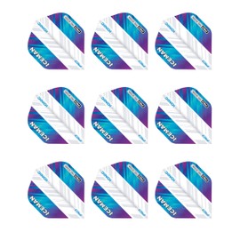 RED DRAGON Hardcore Ionic Gerwyn Price Rainbow & White Dart Flights - 3 Sets Per Pack (9 Dart Flights in total)