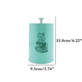 HAN SHENG 2 Pcs Loose Leaf Tea Storage Containers Tea Tins Coffee Tins Food Storage Container with Gift Bag for Tea Coffee Herb Candy Chocolate Sugar Spices