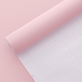 Akywall Pink Peel and Stick Wallpaper Textured Pink Contact Paper Solid Color Pink Self Adhesive Wall Covering Stick on Vinyl Roll for Girls Bedroom Nursery Cabinet Drawer Kids Room Decor 78.7in