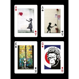 Gibsons Banksy Playing Cards | Card Game | Pack of cards | Single Deck of Cards | Piatnik