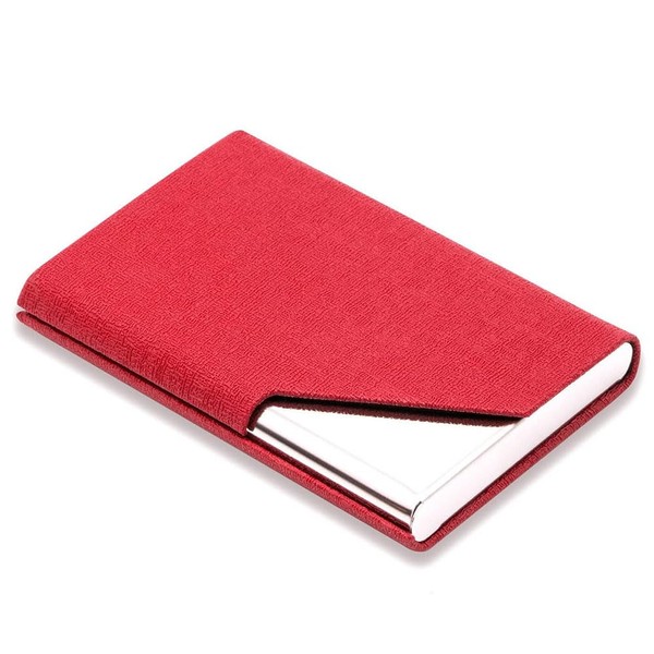 Ritte Business Card Case, PU Leather and Stainless Steel Business