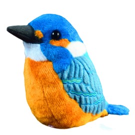 FRANKIEZHOU Realistic Kingfisher Stuffed Animal 9.84",Bird Plush Toy, Delicate,Cute Plush, Girl Toys, Children's Gift, Baby Gift, Crying Baby, Home Decor