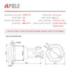 19mm Momentary Push Button Switch, APIELE 10A 1NO Stainless Steel