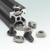 150 Sets Screw Nut Set, 2020 Series Tapered Bracket Connector,