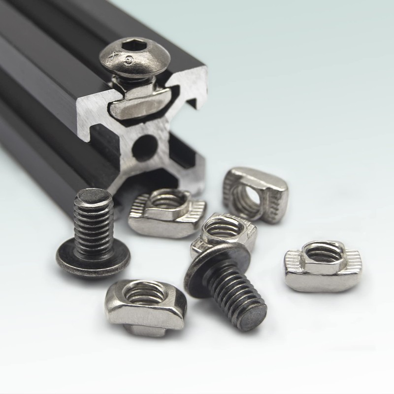 150 Sets Screw Nut Set, 2020 Series Tapered Bracket Connector,