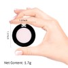 Monochrome Matte Eyeshadow Makeup Palette, Highly Pigmented Pearl White Eyeshadow