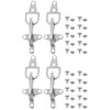 DIYEAH 2 Sets Metal Coat Toggle Buckle Clasp, Zinc Alloy