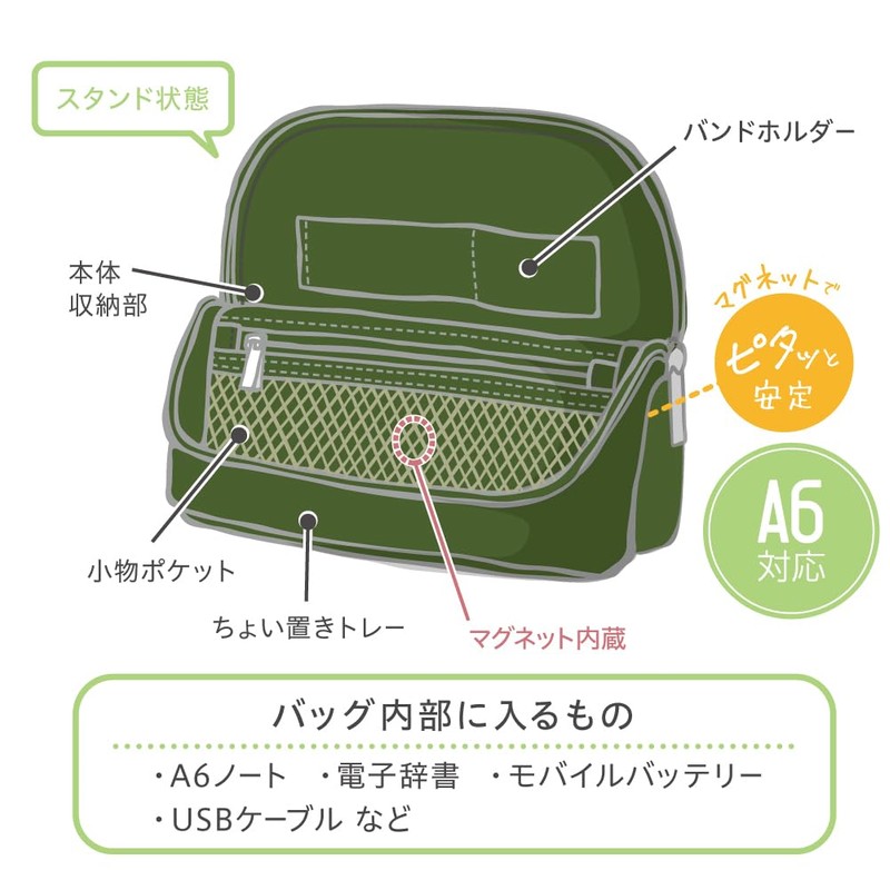 Sonic UT-1454-G Bag-in-Bag Suma-Sta Wide Corduroy Stand Bag In Bag