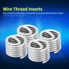 Wire Screw Sleeve, M6 Helicoil Inserts, 100Pcs 304 Stainless Steel