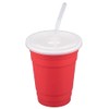G.E.T. SC-16-R-EC Red 16 oz. Reusable Tumbler Polypropylene Reusable Tumbler