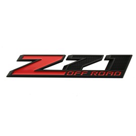 2pcs New Big Z71 Off Road Emblems 10 inch Badge Compatible with 2009-2018 Colorado Tahoe Silverado Sierra Suburban 2500Hd 3500Hd Offroad (Black Red)