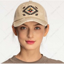 C.C Ponytail Criss Cross Messy Buns Ponycaps Baseball Cap Dad Trucker Mesh Hat