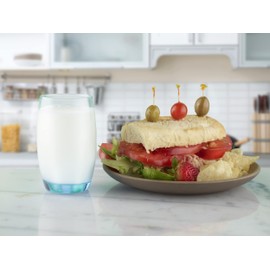 Burns Glass 13 Oz Italian-Style Drinking Glasses, Set of 6 Stemless Wine Glasses Clear Blue Drinks Glass Glassware, Girls Men Women Wedding Bridesmaid Birthday Gifts