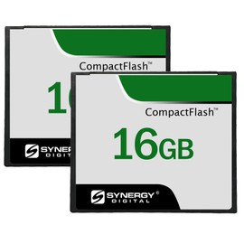 Synergy Digital 16GB Compact Flash Memory Cards, Compatible with Vivitar ViviCam 3620 Digital Camera - 50MB/s - Pack of 2