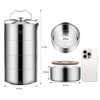 GOLDEN KEY 80oz Stainless Steel Stackbale Lunch Box for Adult,