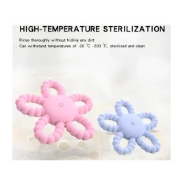 Everneer Rechargable Baby Sensory Vibrating Teether Teething Pain &Autism Yellow