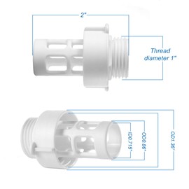 Replacement Intex Pool Drain to Hose Adapter - Garden Hose Water Drain Plug Connector/Adapter for Intex Round Pool Hose Drain - Parts No.10184-1 Pack