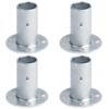 GBGS 4 Pcs Chain Link Fence Post Floor Flanges,fot 1-5/8"