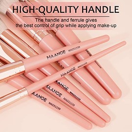 Brochas de Maquillaje Kit 18 Piezas Profesional Sintéticos de Alta Calidad Set de Brochas para Maquillaje Rubor Sombras de Brocha para OjosFacial...  