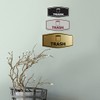 Fancy Trash Sign (Brushed Gold) - Large