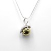 Solid Sterling Silver Turtle Harmony Ball Chime Pendant, Harmony Bola