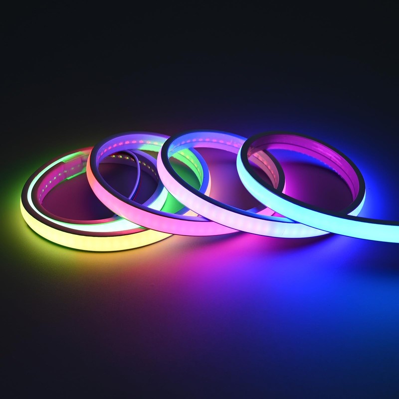 GOMING 24V 32.8ft/10M WS2811 Neon RGB COB LED Strip Light