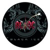 Iconic AC/DC vinyl record wall clock