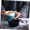 KICHOUSE Portable Stylish Ceramic Salad Bowl Kitchen Bowl for Salad