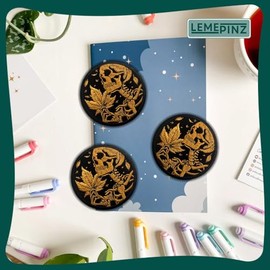 LEMEPINZ Parche de calavera de arce de hojas, tamaño de 3 pulgadas, parches de hierro o coser para mochilas, jeans, sombreros, ropa, parches bordados, parches bordados de bricolaje, parches adhesivos