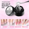 Solid Builder Gel for Nails Hard Gel 4 in1 Clear